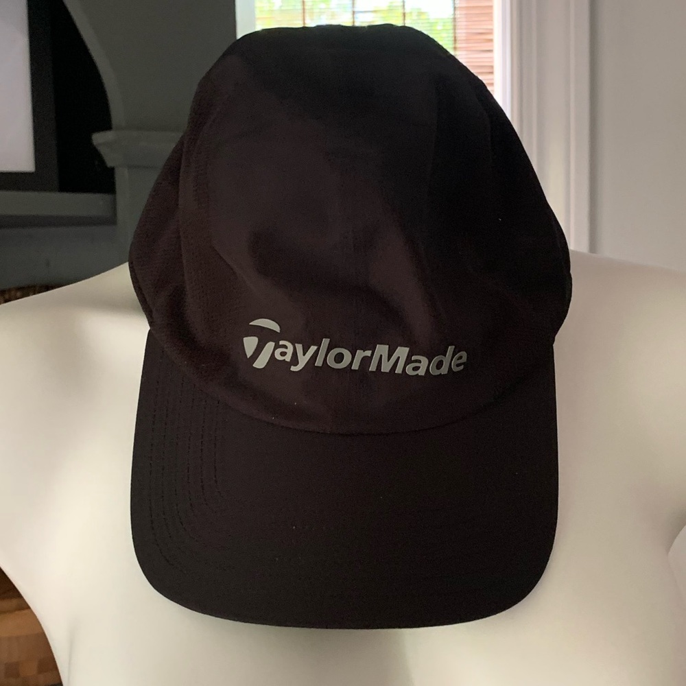 TaylorMade Moisture Wicking Black Golf Hat One Size